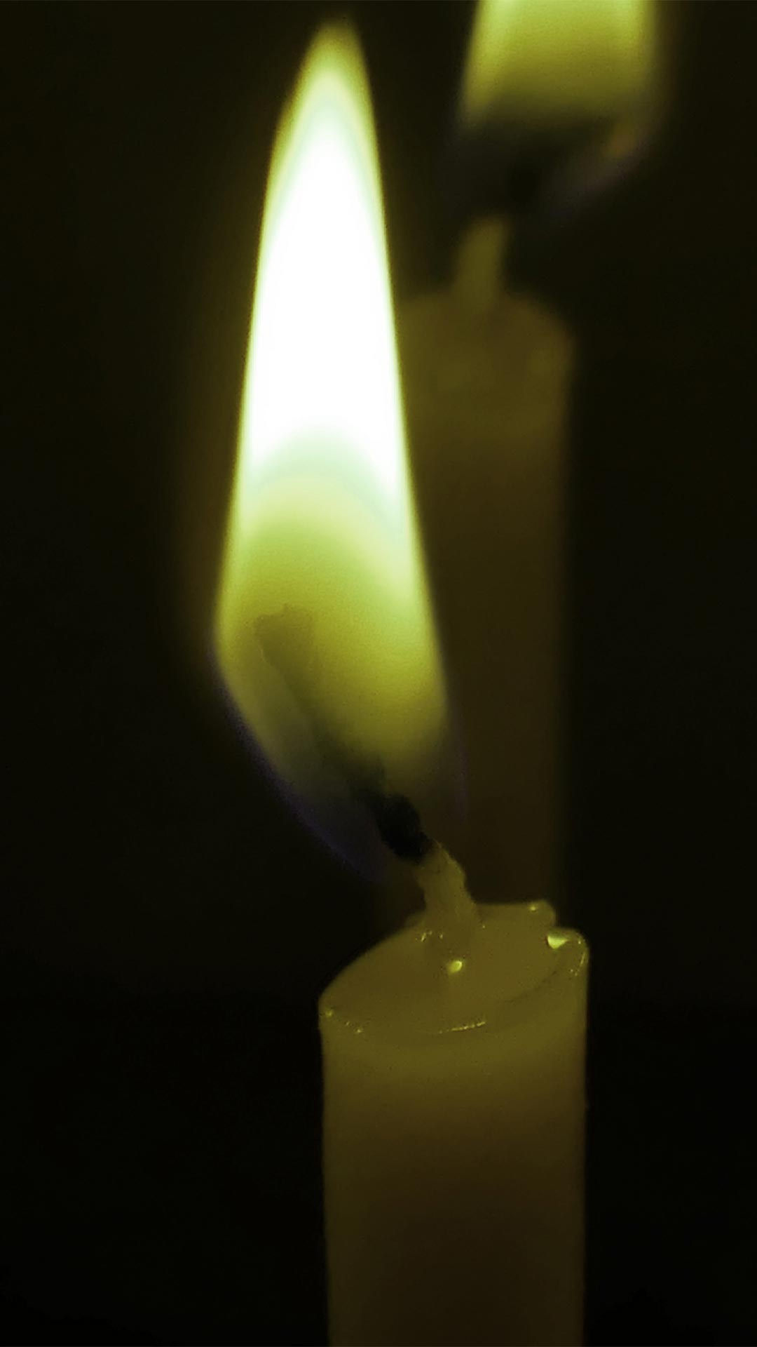 candle black background
