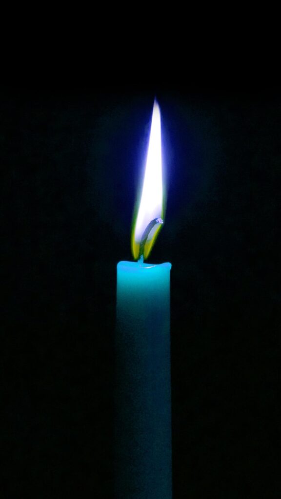 black background with candle