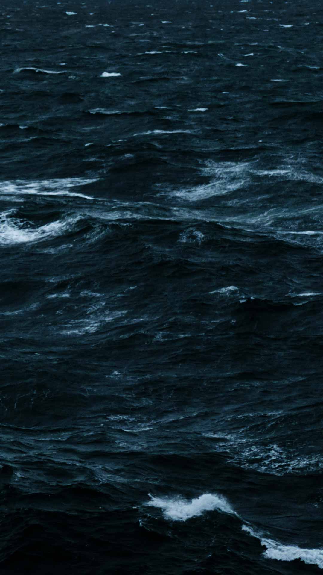 dark blue wave sea wallpaper