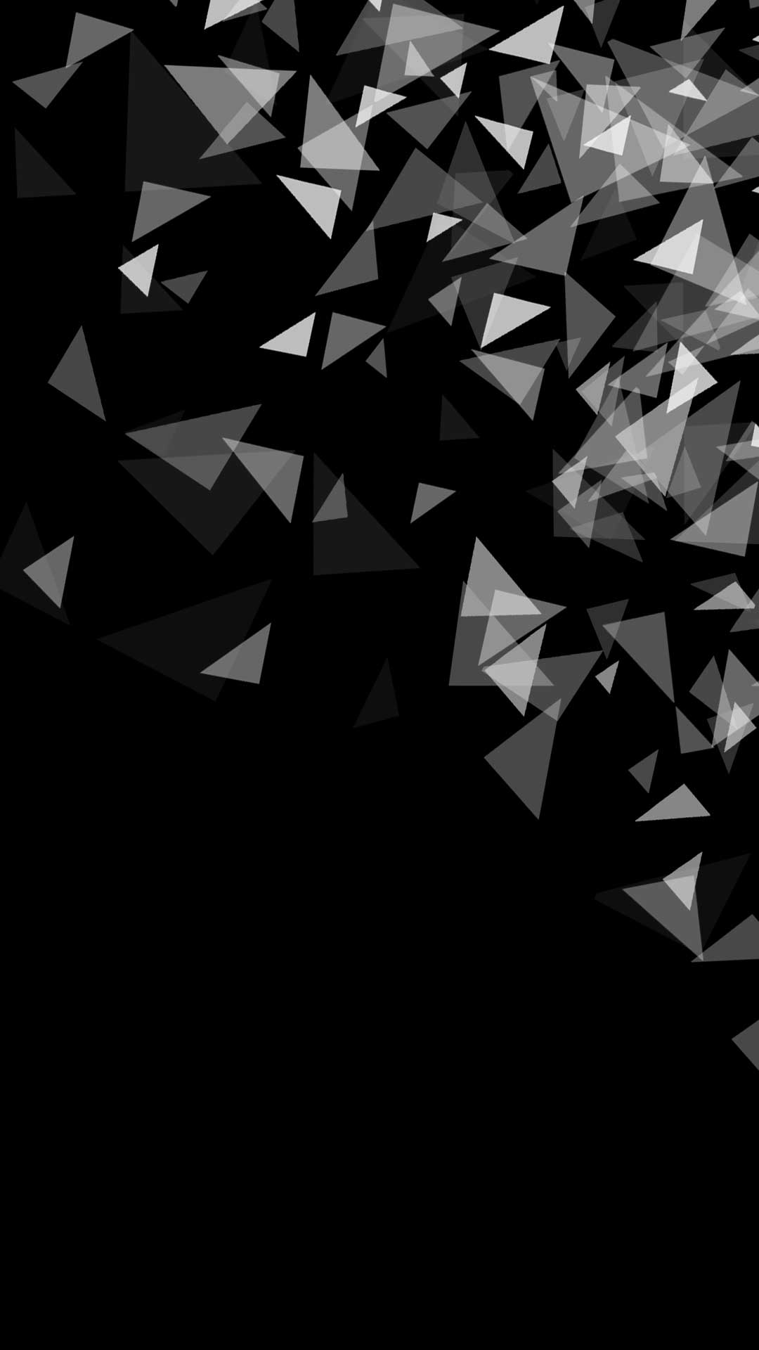 white and black triangle background