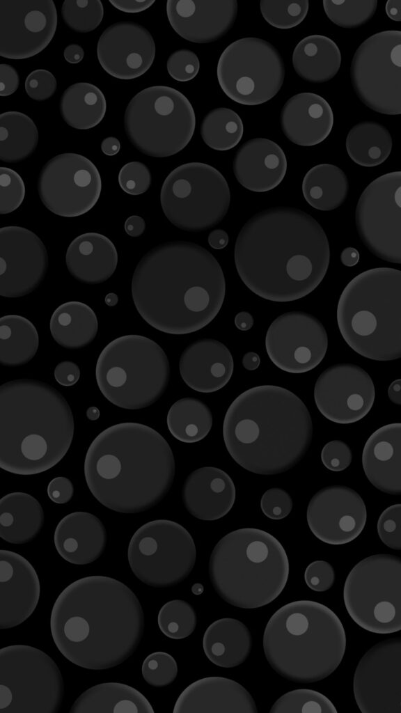 aesthetic black dot wallpaper for mobile