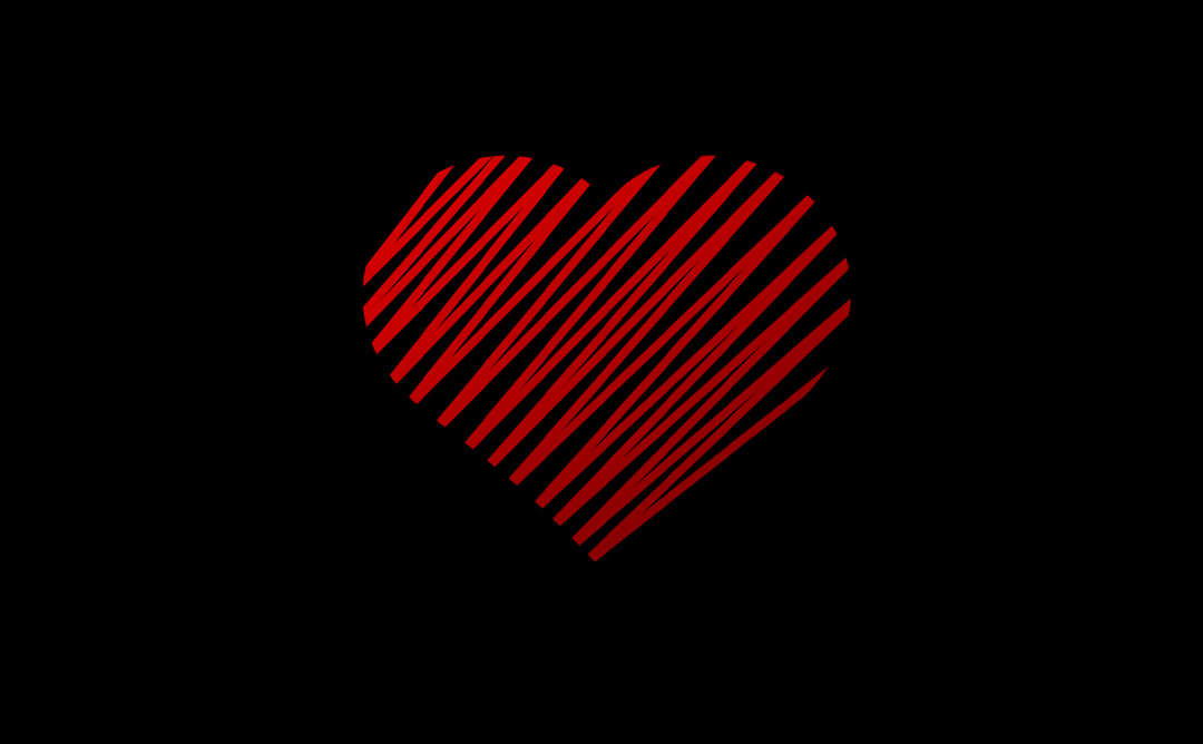 Simple Red Heart Background