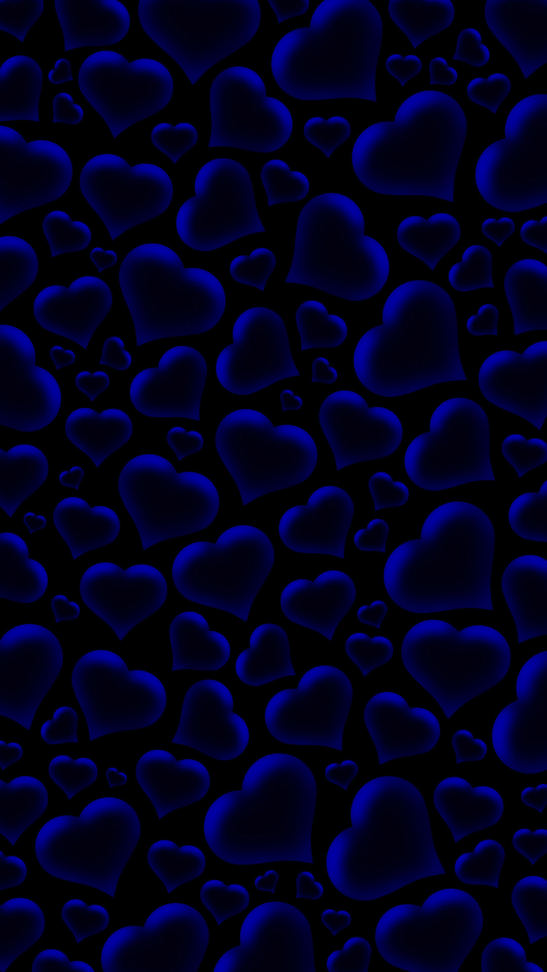 black and blue heart wallpaper