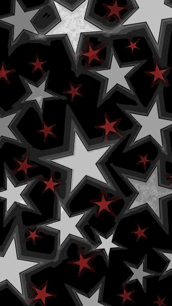 aesthetic black wallpaper with stars