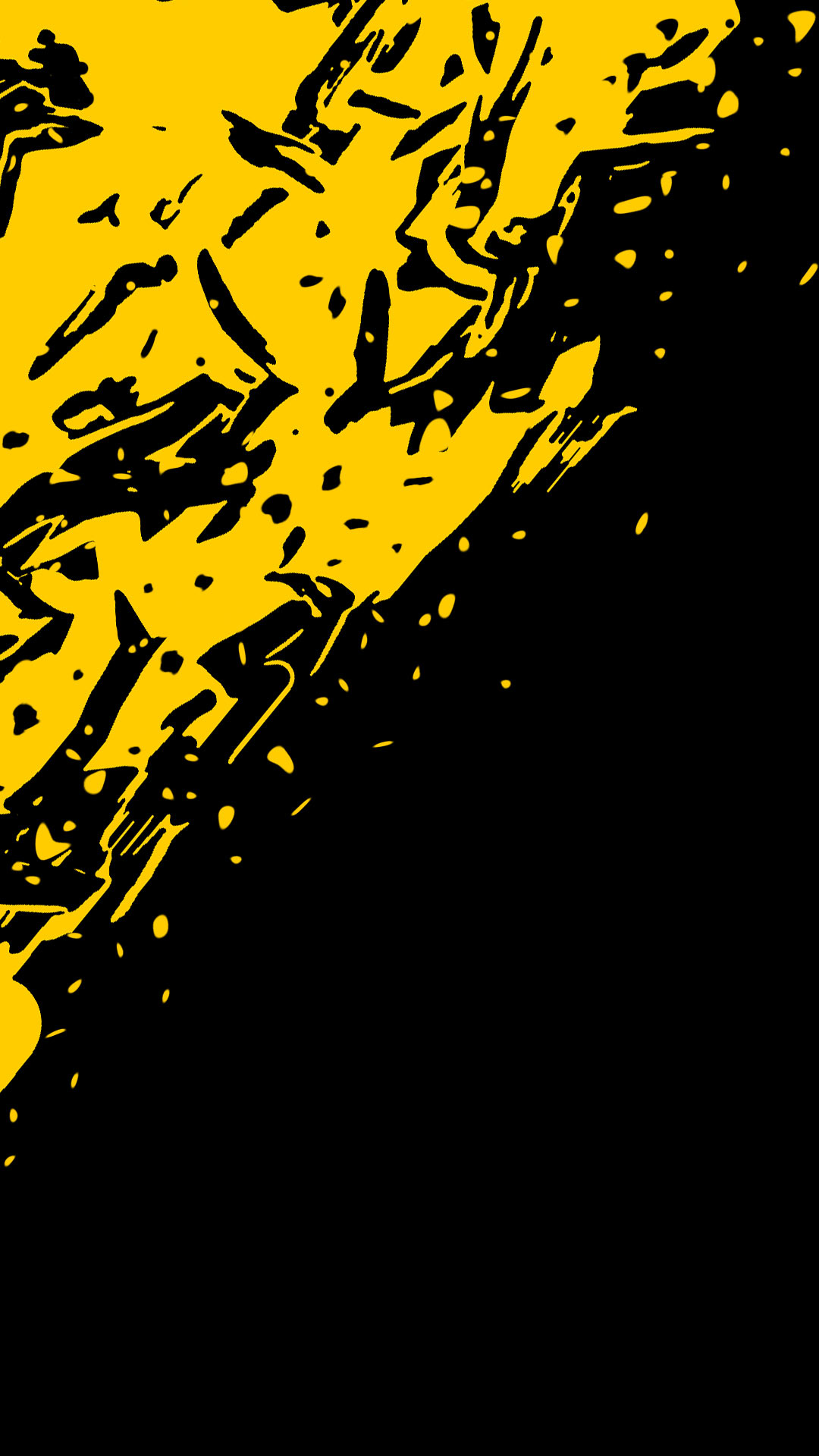 Black Yellow Abstract Background - Black Wallpaper HD