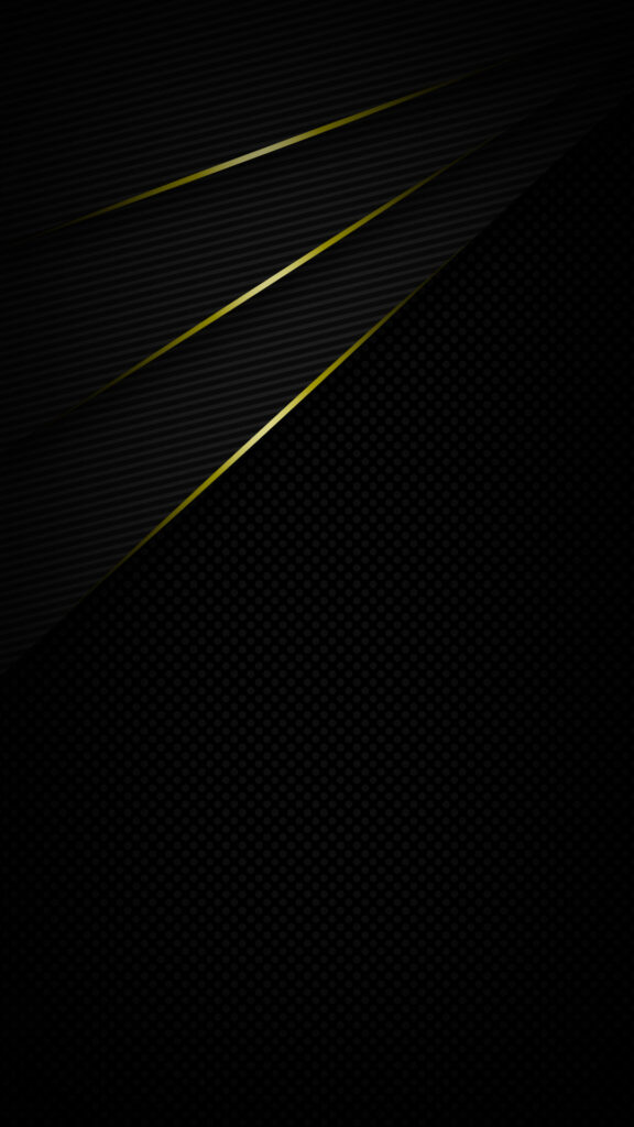 black background with yellow details