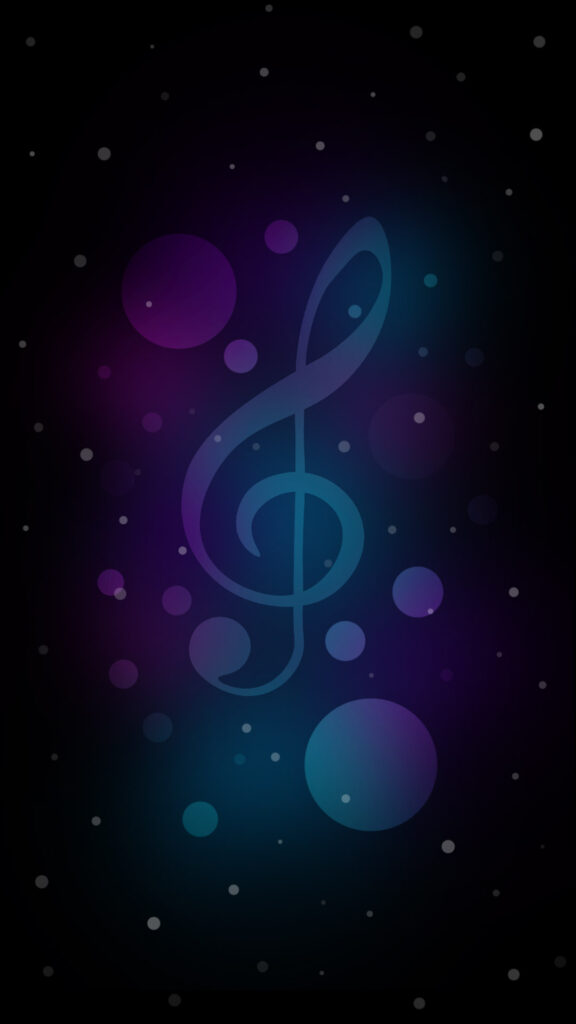 music themed background for phone