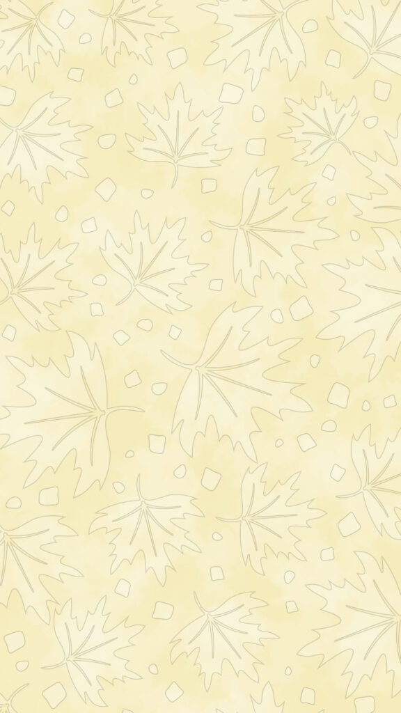 cream leaf pattern wallpaper