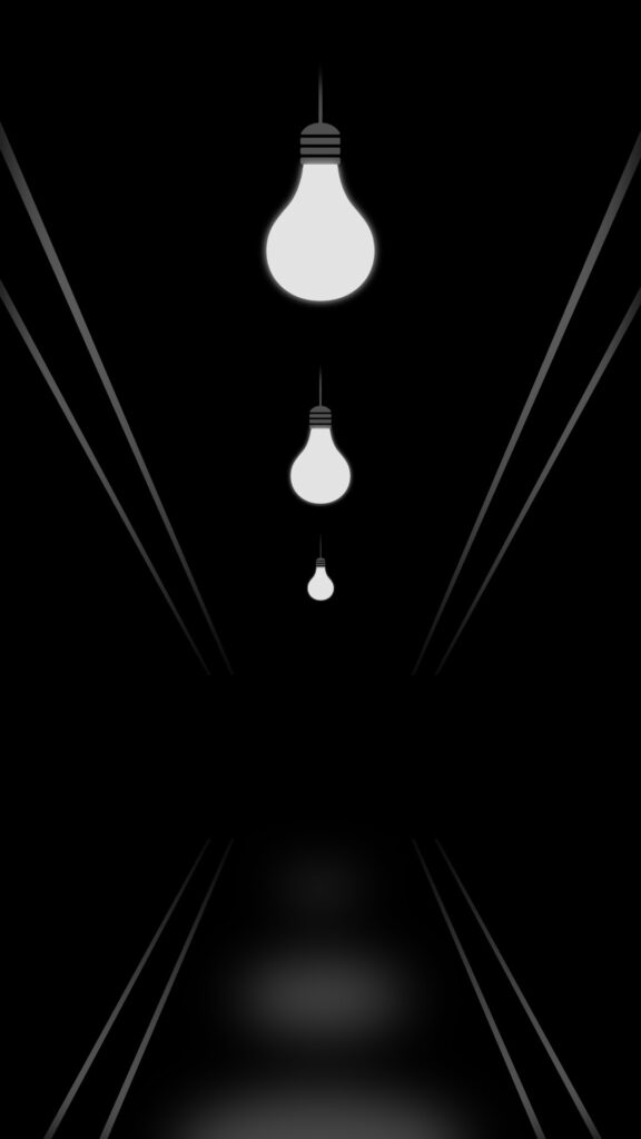 black light bulb wallpaper for phone