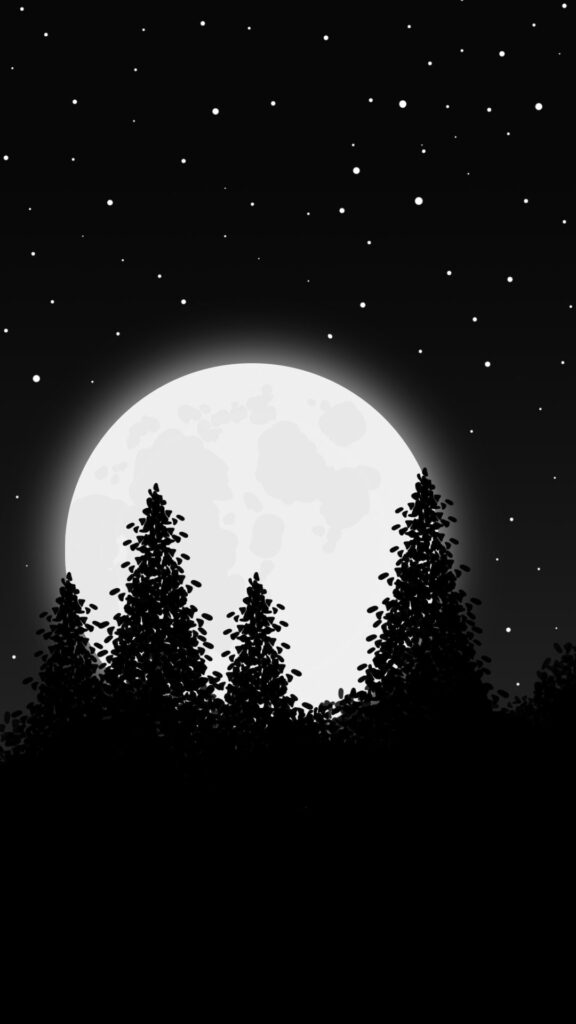 black night moon wallpaper picture