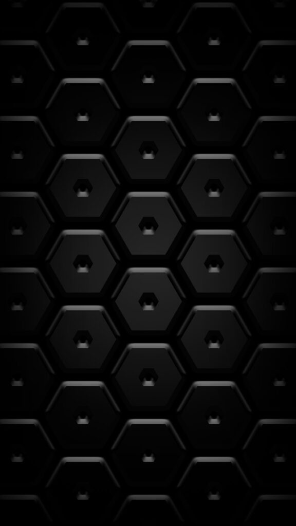 hexagon pattern black phone background