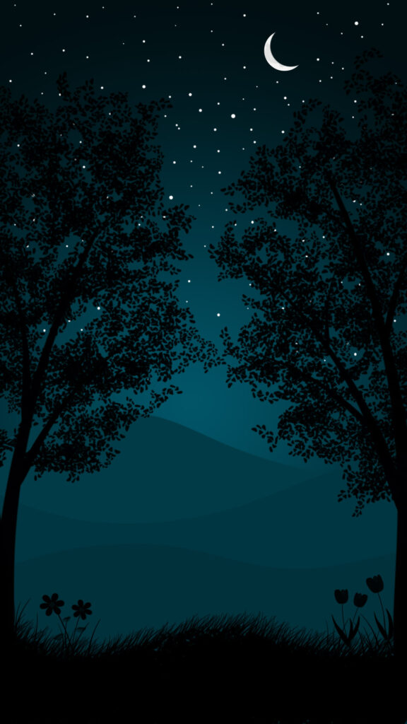 dark phone wallpaper night illustration